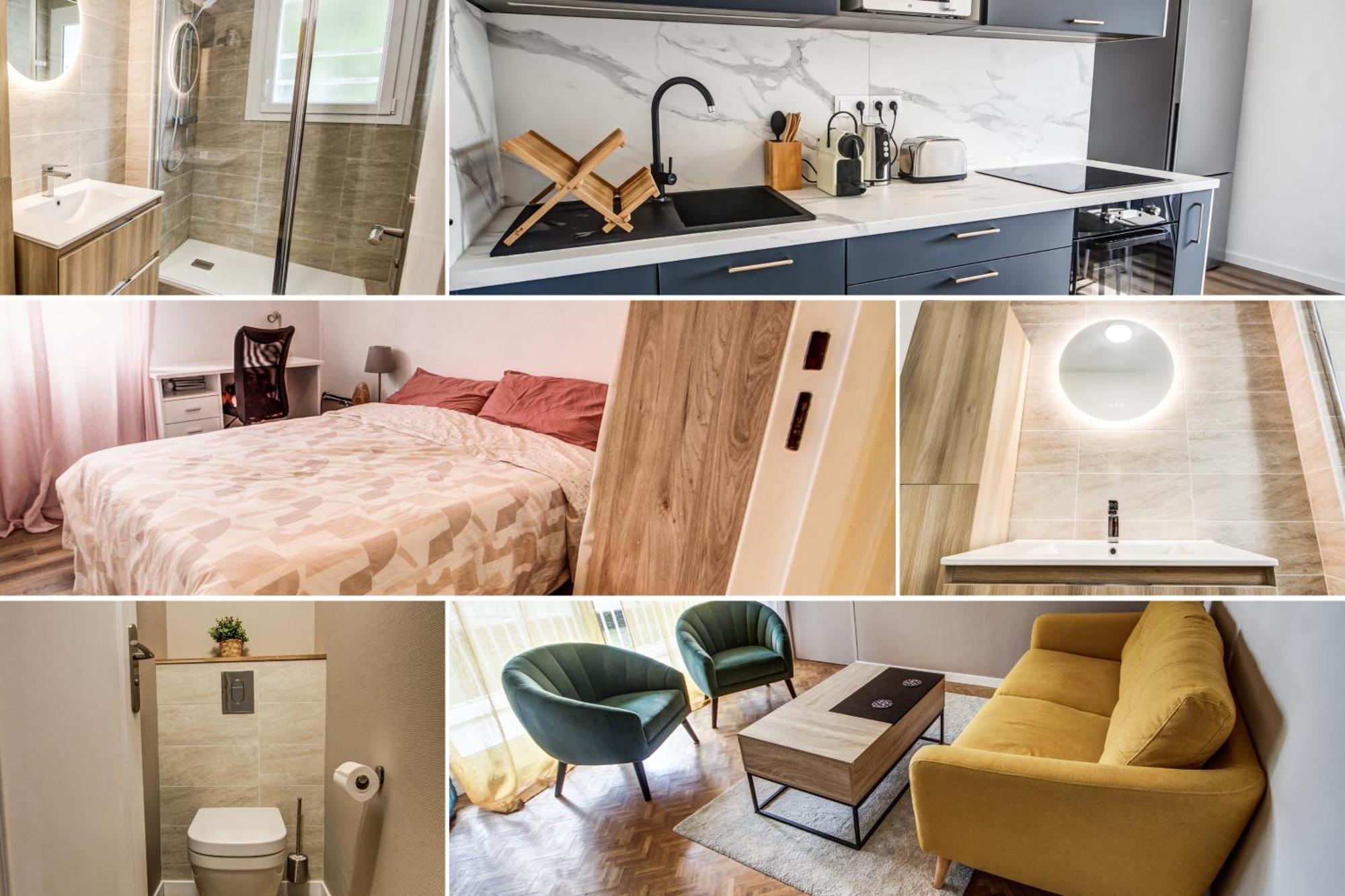 Suite T5 Rennes Gare - Parking Prive Gratuit Экстерьер фото